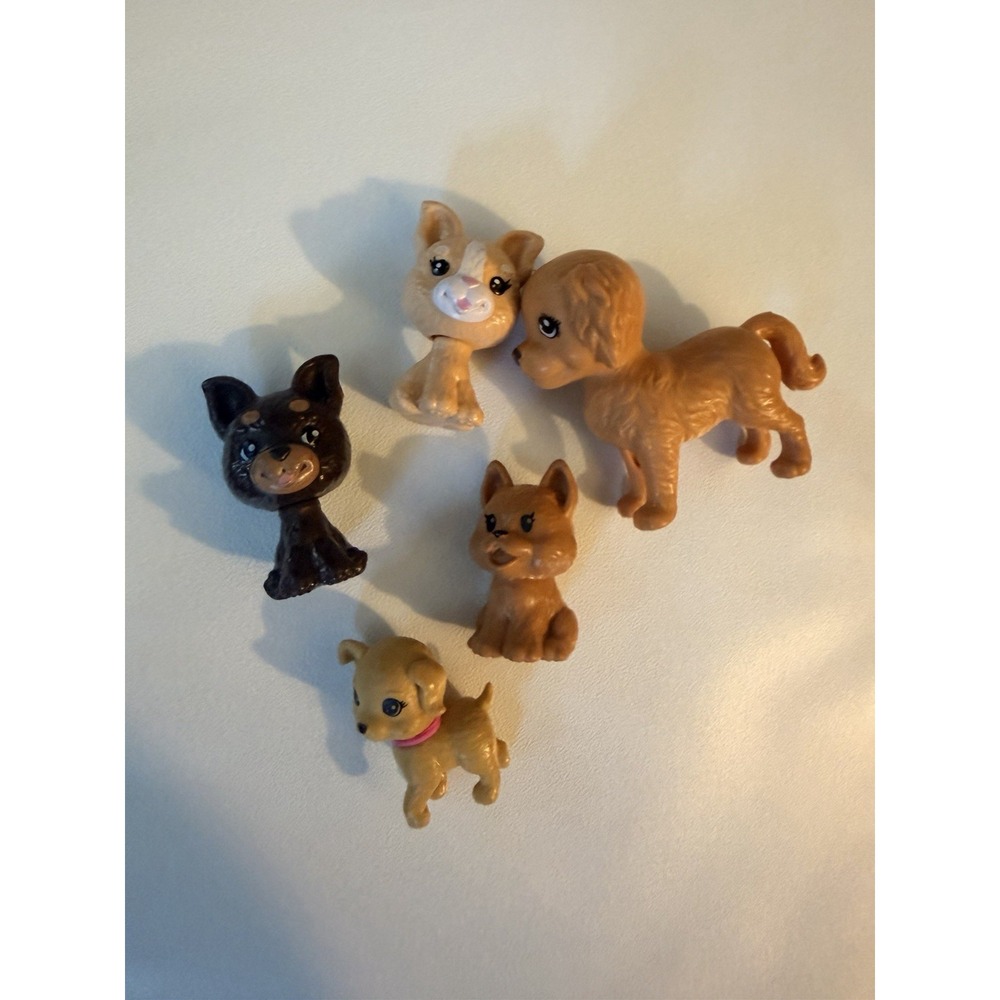 Barbie Pets Dogs Playful Puppies Dog Dachshund Lab Lot Of Mattel